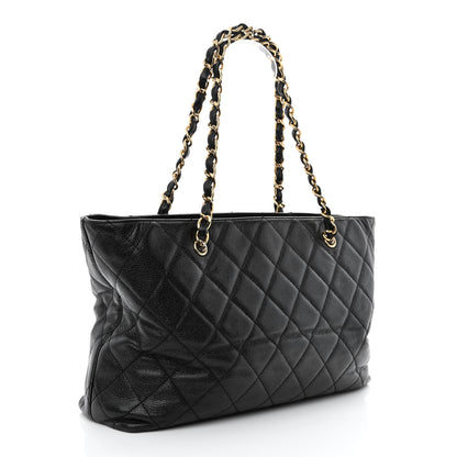 Chanel Caviar Quilted Shopping Tote Black 3 of 14