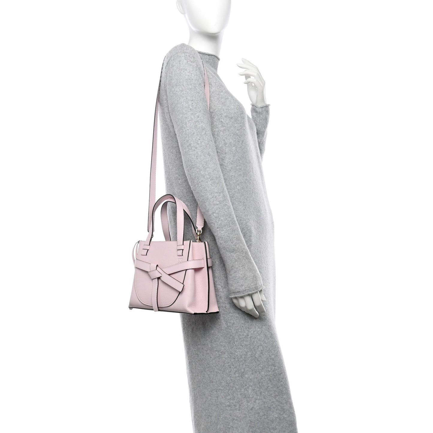 Calfskin Mini Gate Tote Icy Pink