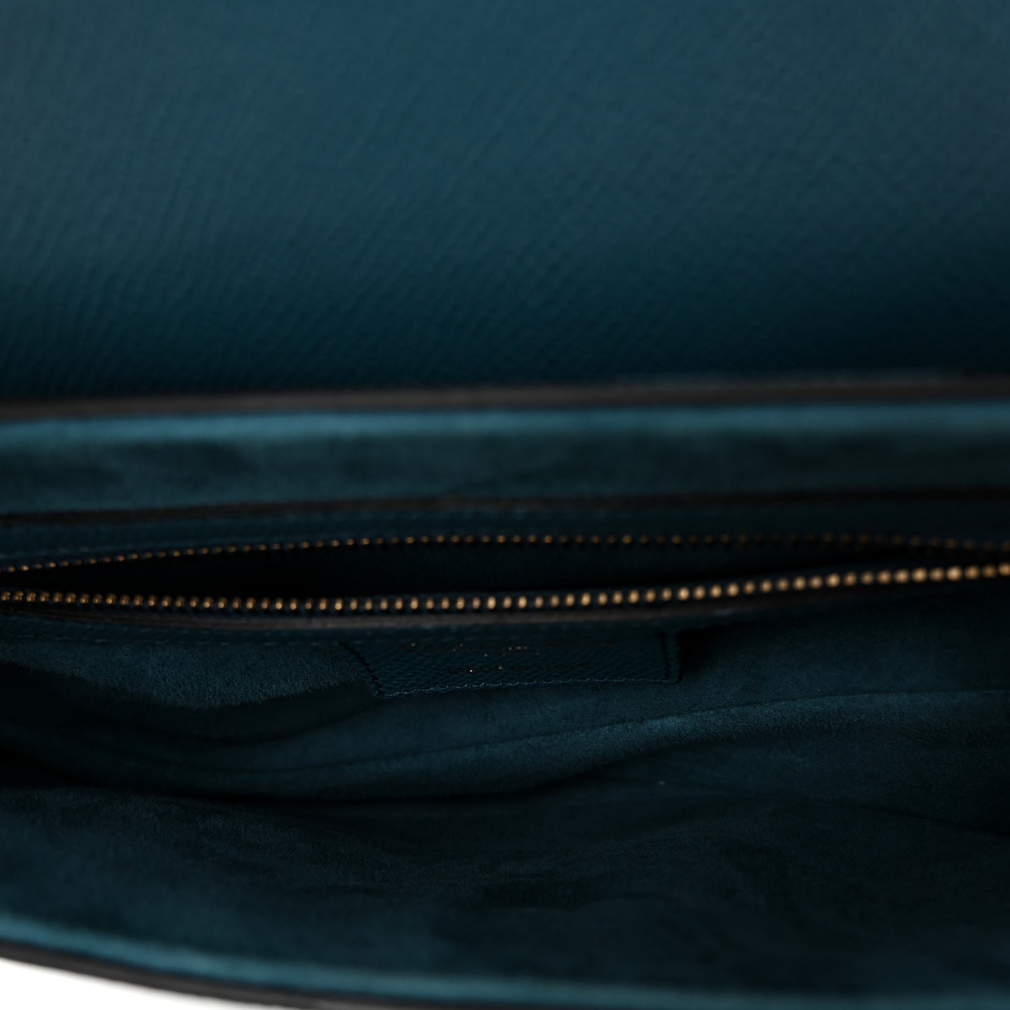 Grained Calfskin Saddle Bag Steel Blue