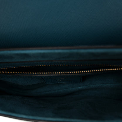 Christian Dior Grained Calfskin Saddle Bag Steel Blue 5 of 10