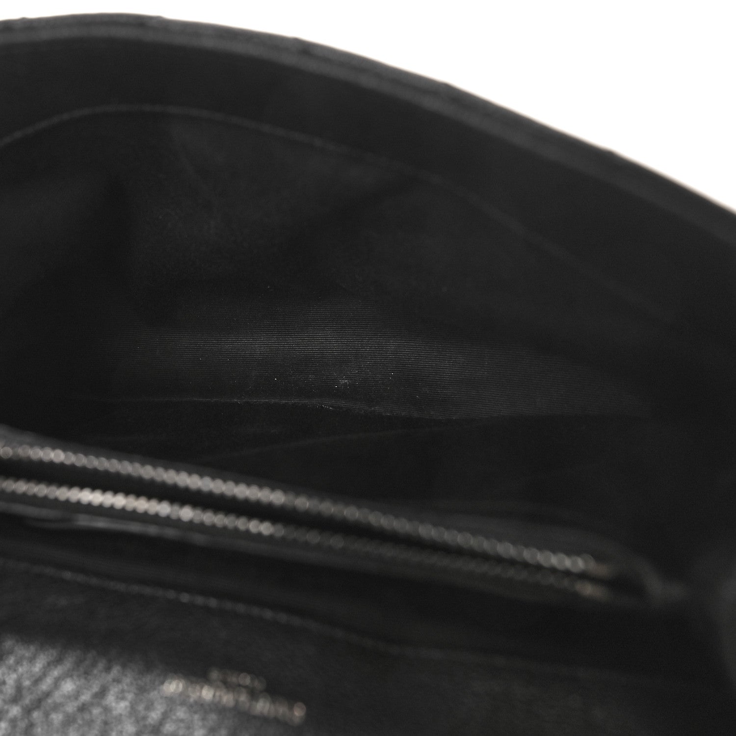Saint Laurent Sheepskin Matelasse Chevron Monogram Medium College Bag Black 5 of 9