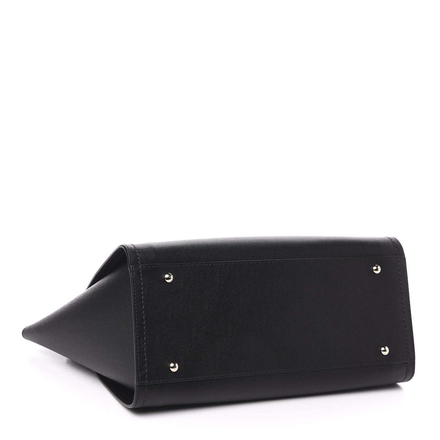 Caviar Medium Studded Deauville Tote Black