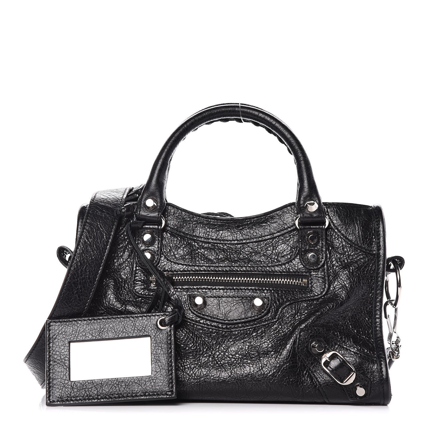Balenciaga Agneau Classic Silver Hardware Mini City Black 1 of 9