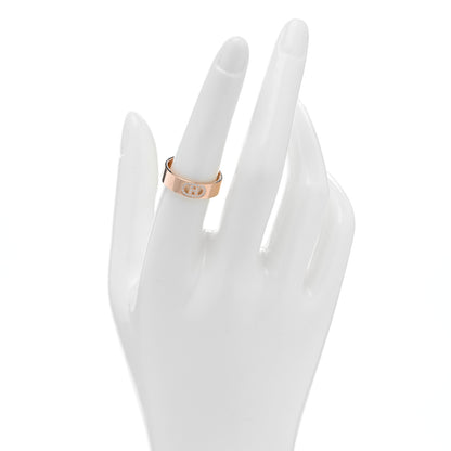 Hermes 18K Rose Gold Diamond PM H D'Ancre Ring 55 7.25 2 of 5