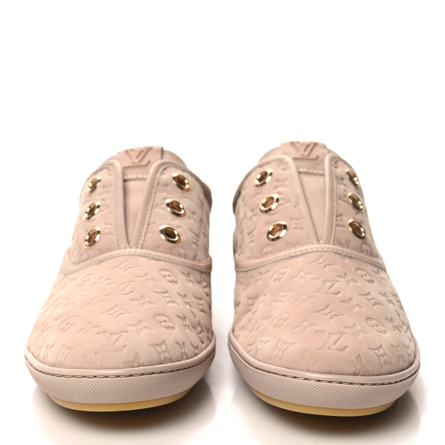 Nubuck Embossed Monogram Popincourt Sneakers 39 Pink