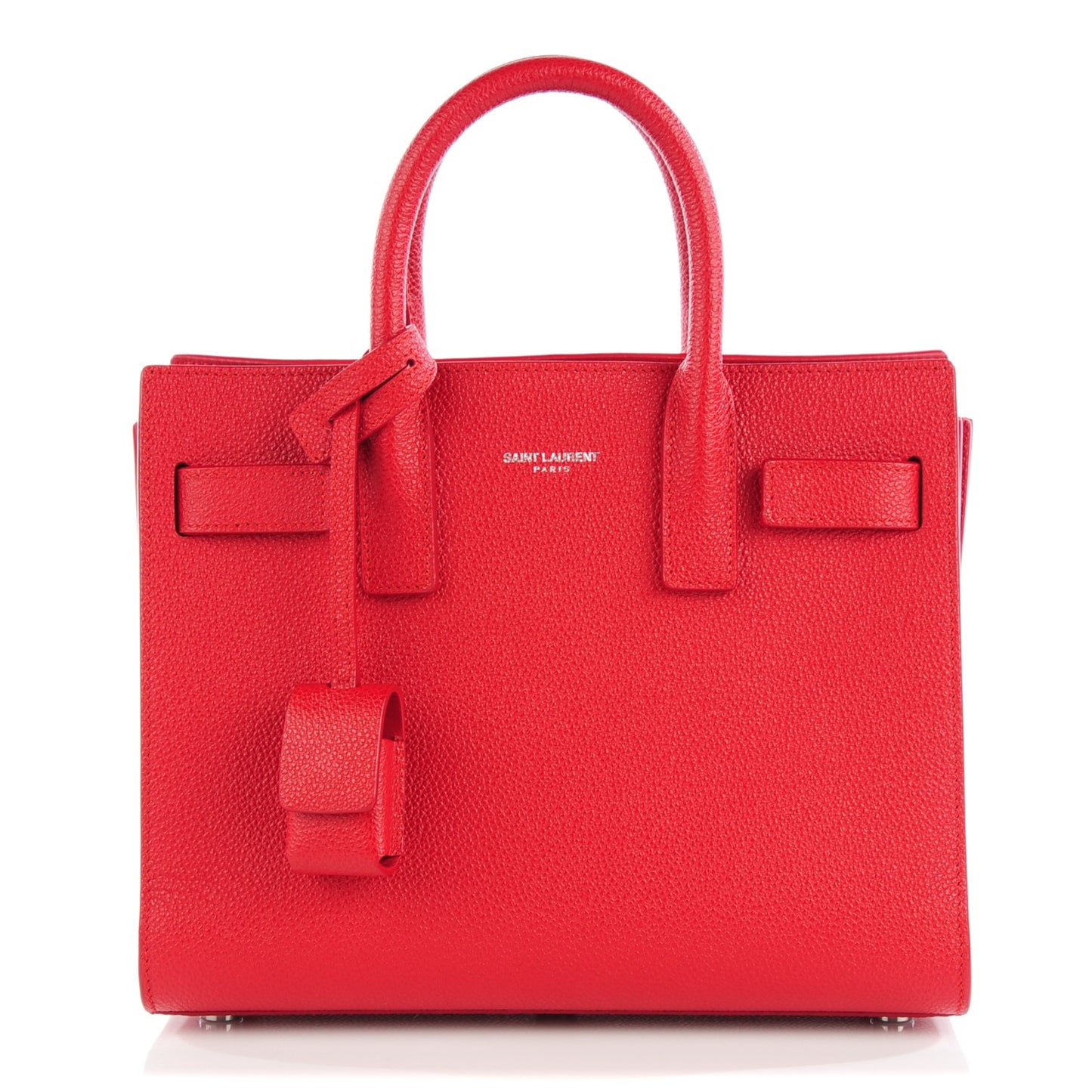 Grained Calfskin Nano Sac De Jour Lipstick Red