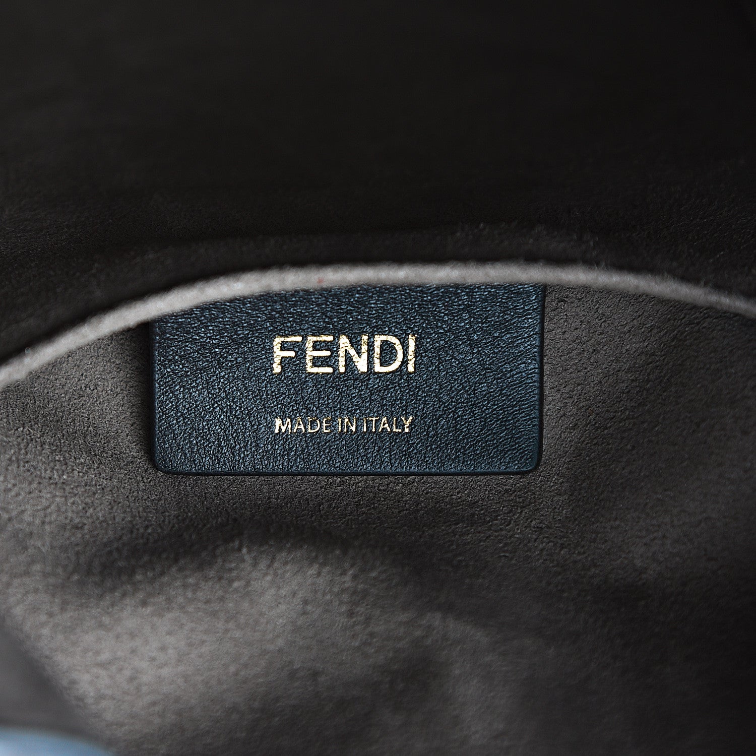 Fendi Vitello Grace F is Fendi Bi-Color FF 1974 Embossed Grande Mon Tresor Bucket Bag Maya Black Fragola 5 of 9