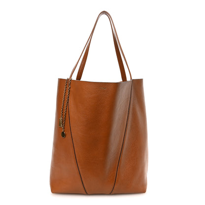 Chloe Grained Calfskin Large Spin Tote Clay Brown 1 of 10