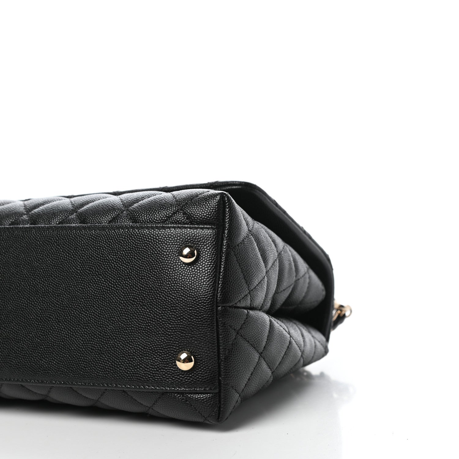 Chanel Caviar Quilted Small Coco Handle Flap Black 9 of 11
