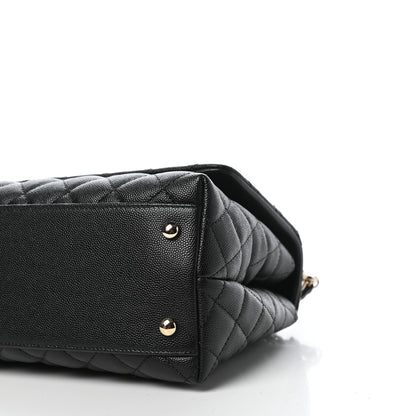 Chanel Caviar Quilted Small Coco Handle Flap Black 9 of 11