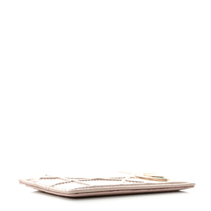 Christian Dior Grained Calfskin Cannage Diorama Card Holder Rose Poudre 4 of 8