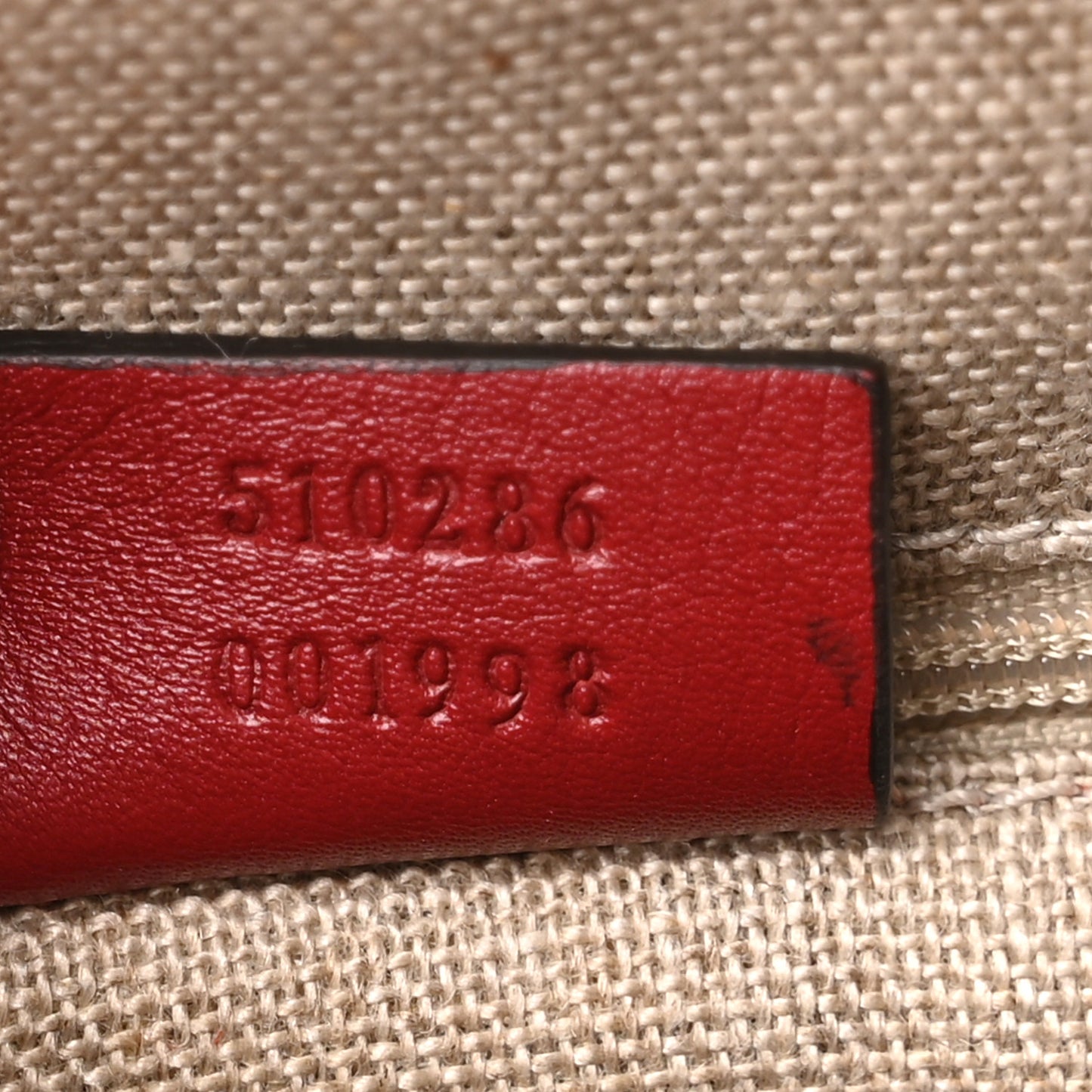 Soft Microguccissima Medium Crossbody Bag Rosso