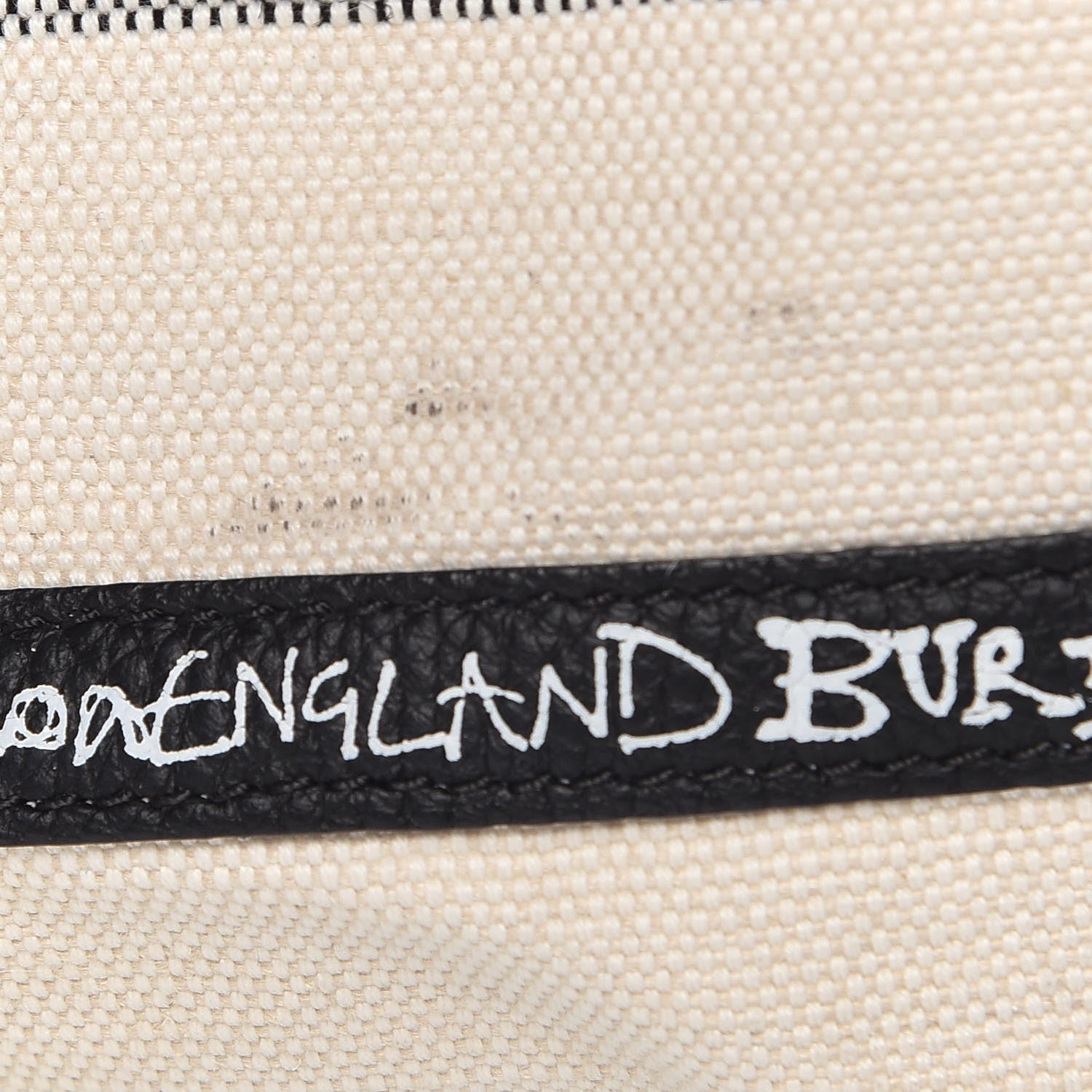 Burberry Coated Canvas Medium Reversible Doodle Tote White Black Pink 9 of 13