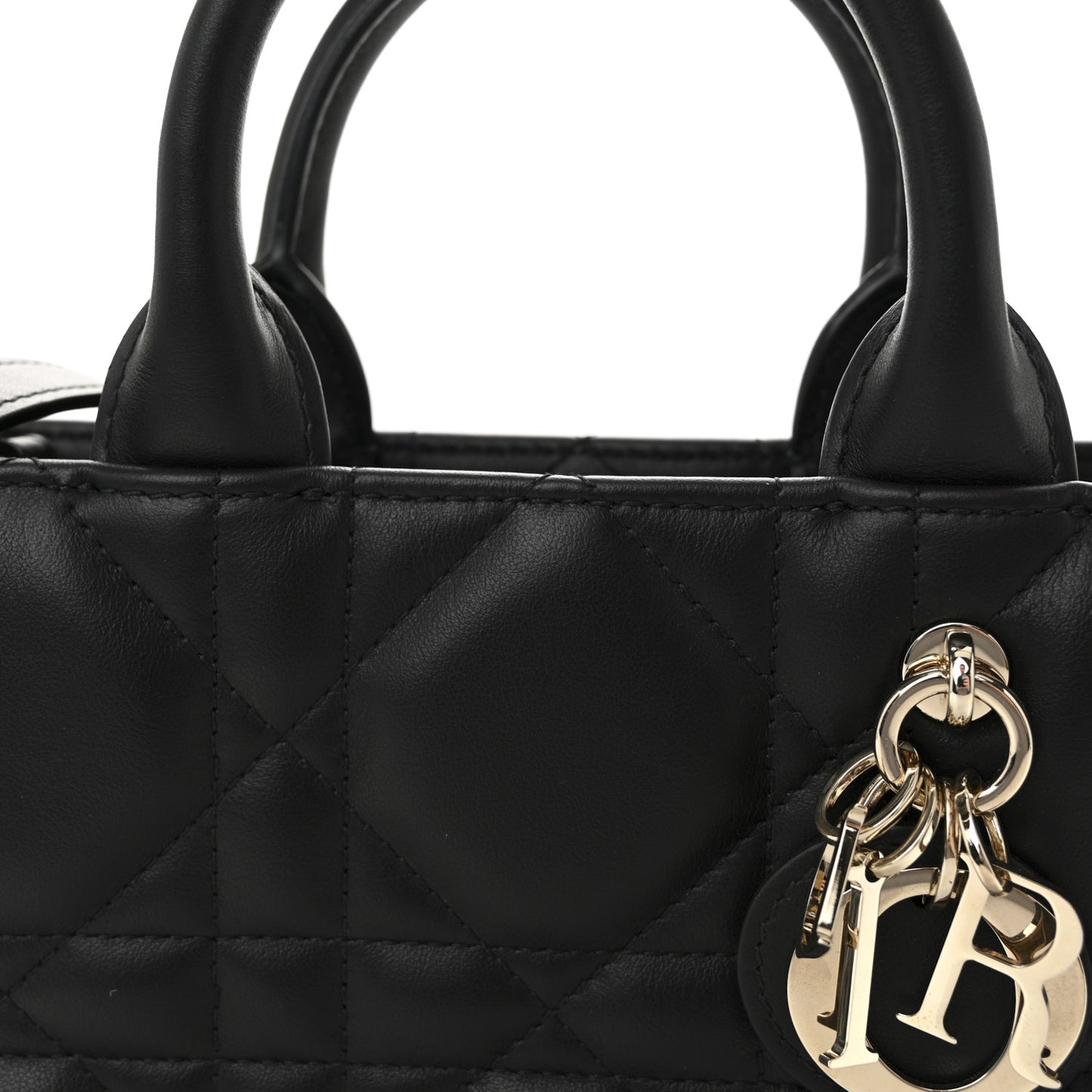 Calfskin Macrocannage Mini Book Tote Black