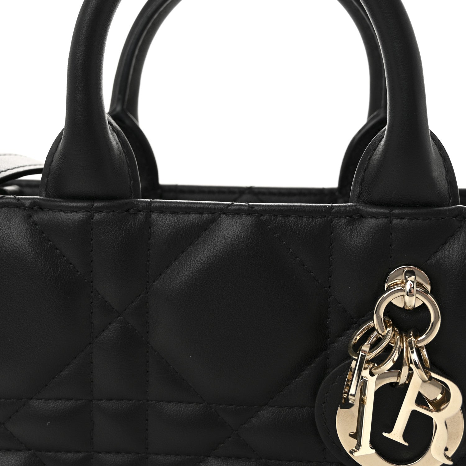 Christian Dior Calfskin Macrocannage Mini Book Tote Black 8 of 11