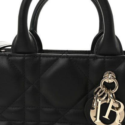 Christian Dior Calfskin Macrocannage Mini Book Tote Black 8 of 11
