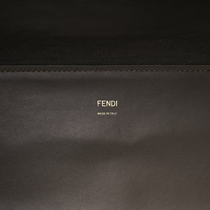 Fendi Vitello King Plexiglass Elaphe Python Print Logo Medium Fendi Sunshine Shopper Tote Tartufo Daisy Roccia 6 of 14