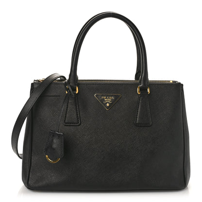 Prada Saffiano Medium Galleria Double Zip Tote Black 1 of 13