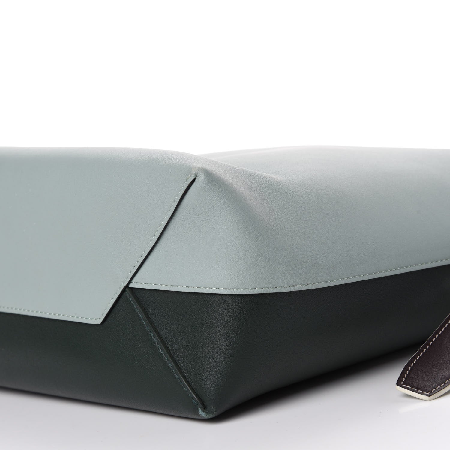 Celine Shiny Smooth Calfskin Small Twisted Cabas Jade Forest 7 of 13