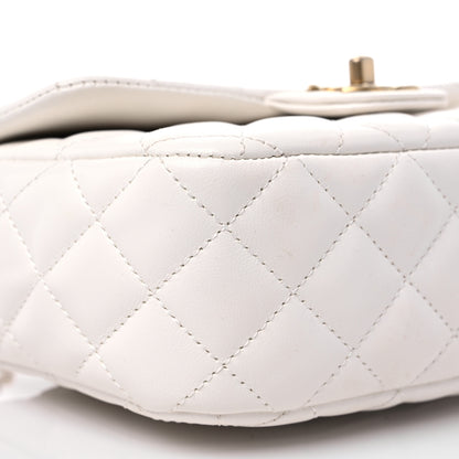 Chanel Lambskin Enamel Quilted Small Coco Hearts Square Flap White 8 of 11