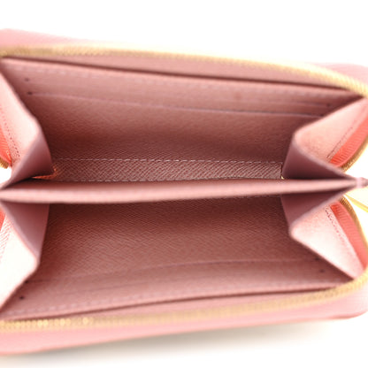 Louis Vuitton Damier Azur Zippy Coin Purse Rose Ballerine 5 of 8