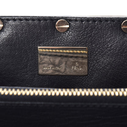 Fendi Crinkled Lambskin Small Mia Tote Black 7 of 12