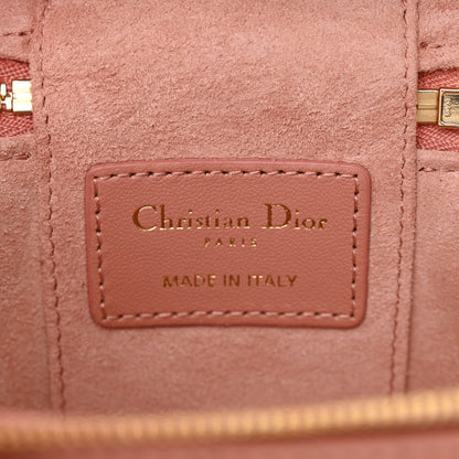 Christian Dior Lambskin Cannage Micro Lady Dior Vanity Case Deep Nude 6 of 9