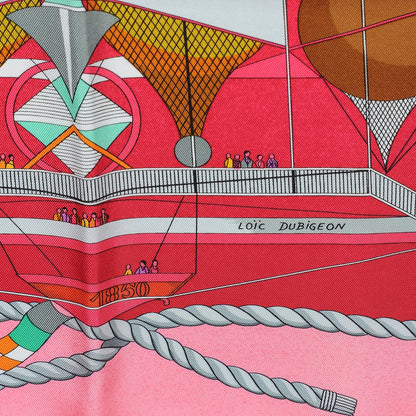 Hermes Silk Les Folies Du Ciel Scarf 90 5 of 7