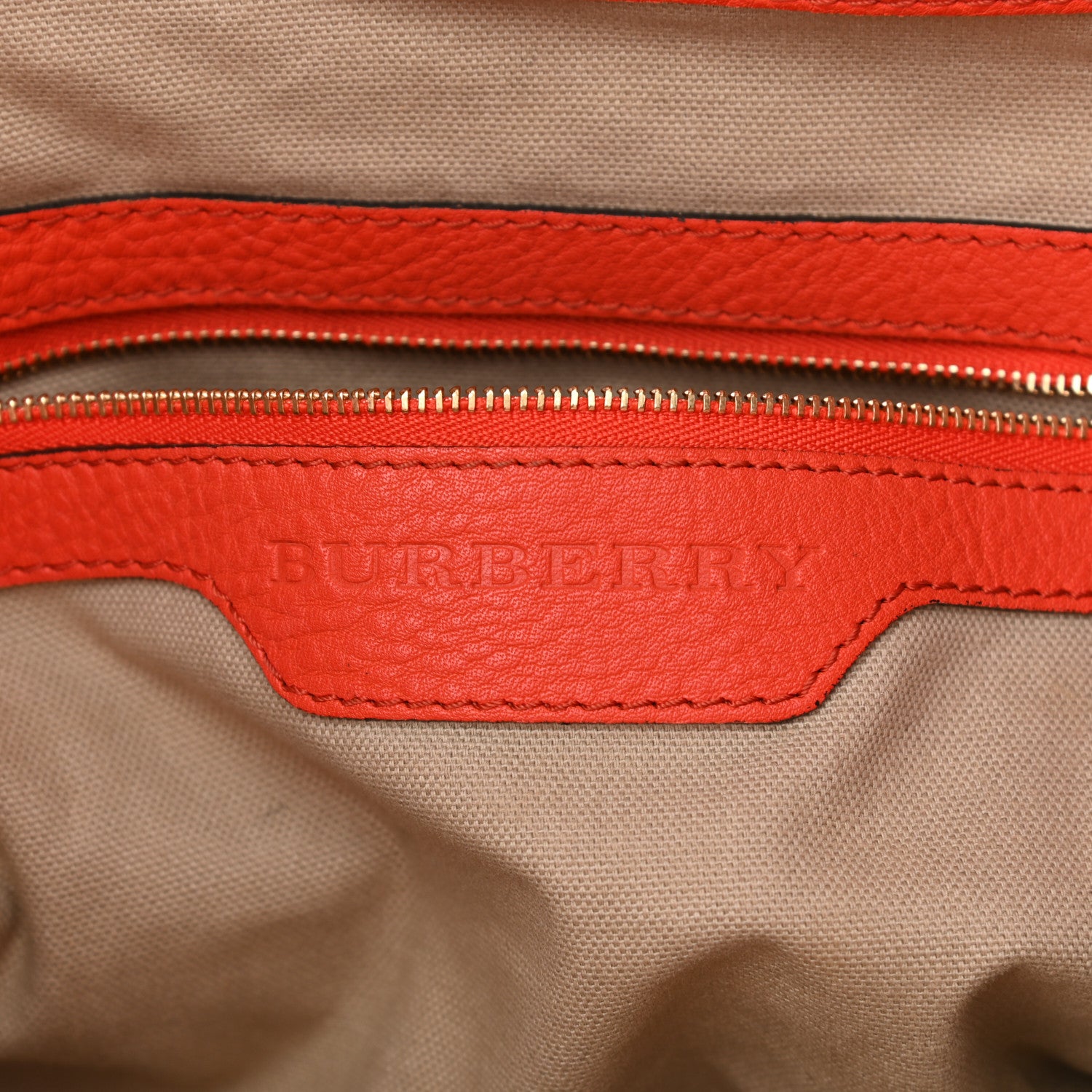 Burberry House Check Small Canterbury Tote Bright Russet 6 of 14