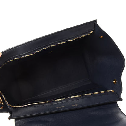 Celine Cobra Calfskin Suede Small Tri-Color Trapeze Natural 5 of 9