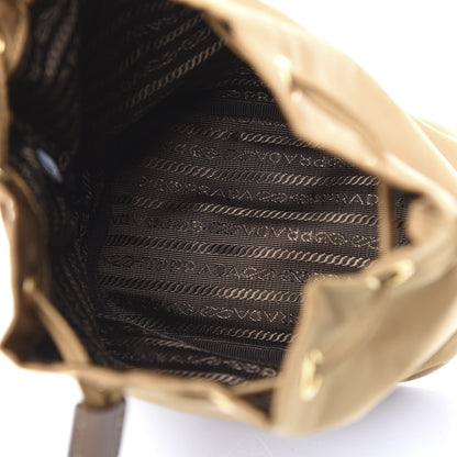 Prada Saffiano Tessuto Nylon Bucket Wristlet Tabacco 4 of 9