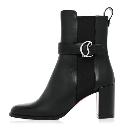 Christian Louboutin Calfskin 70 Chelsea Ankle Boots 38 Black 1 of 16