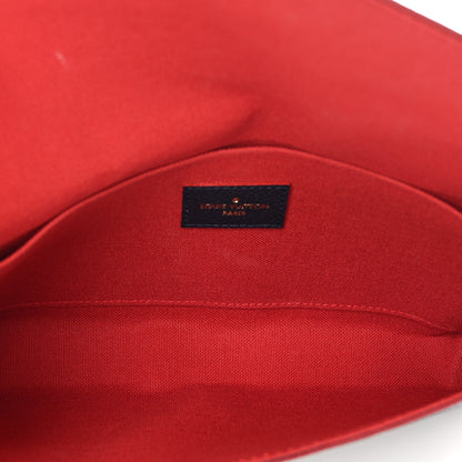 Louis Vuitton Empreinte Pochette Felicie Chain Wallet Marine Rouge 6 of 10