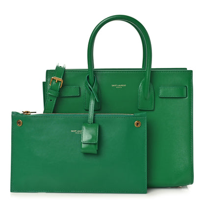 Saint Laurent Calfskin Baby Sac De Jour Green 2 of 9