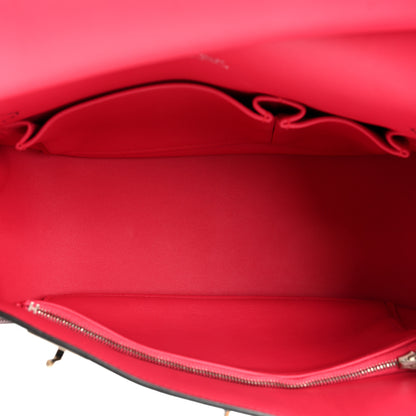 Hermes Swift Verso Jypsiere 28 Bordeaux Rose Extreme 5 of 16