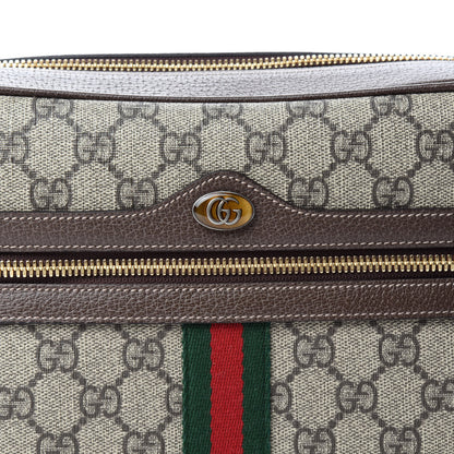 Gucci GG Supreme Monogram Web Small Ophidia Shoulder Bag Brown 10 of 10