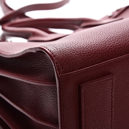 Saint Laurent Grained Calfskin Small Supple Sac De Jour Dark Pallisandre 11 of 11