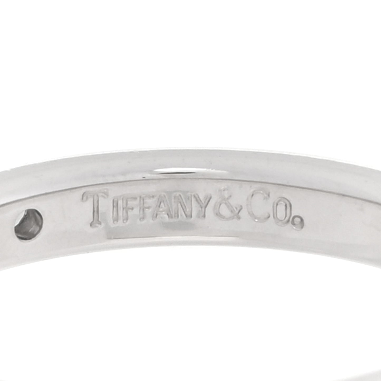 Platinum Diamond Elsa Peretti Band Ring 53 6.5