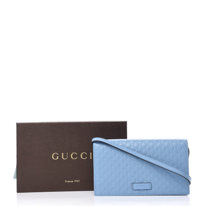 Gucci Microguccissima Crossbody Wallet Mineral Blue 10 of 10