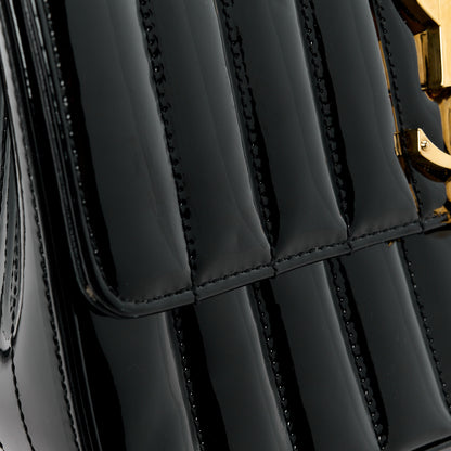 Saint Laurent SAINT LAURENT Patent Matelasse Monogram Large Vicky Chain Bag Black 13 of 16