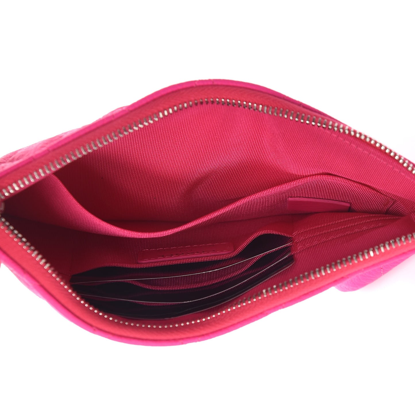 Goatskin Quilted Medium Reissue Cosmetic Case Pink