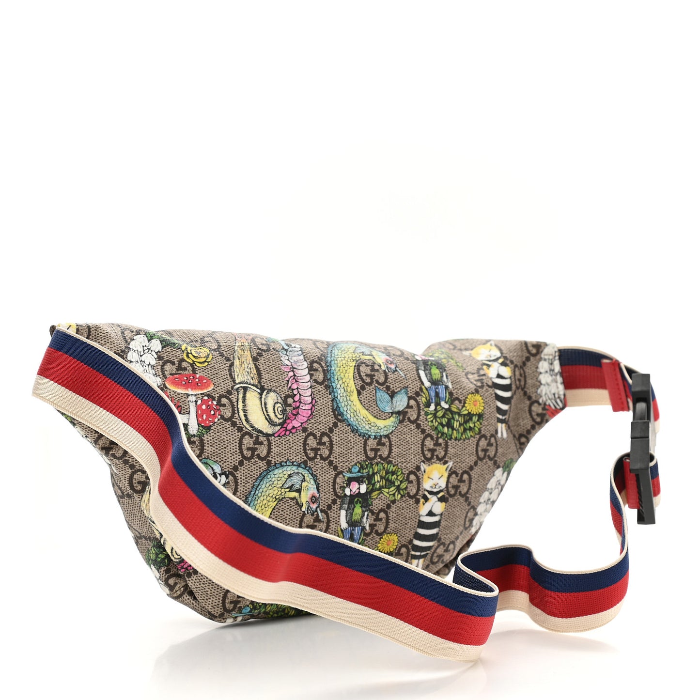 GG Supreme Monogram Childrens Bugs Print Belt Bag Multicolor