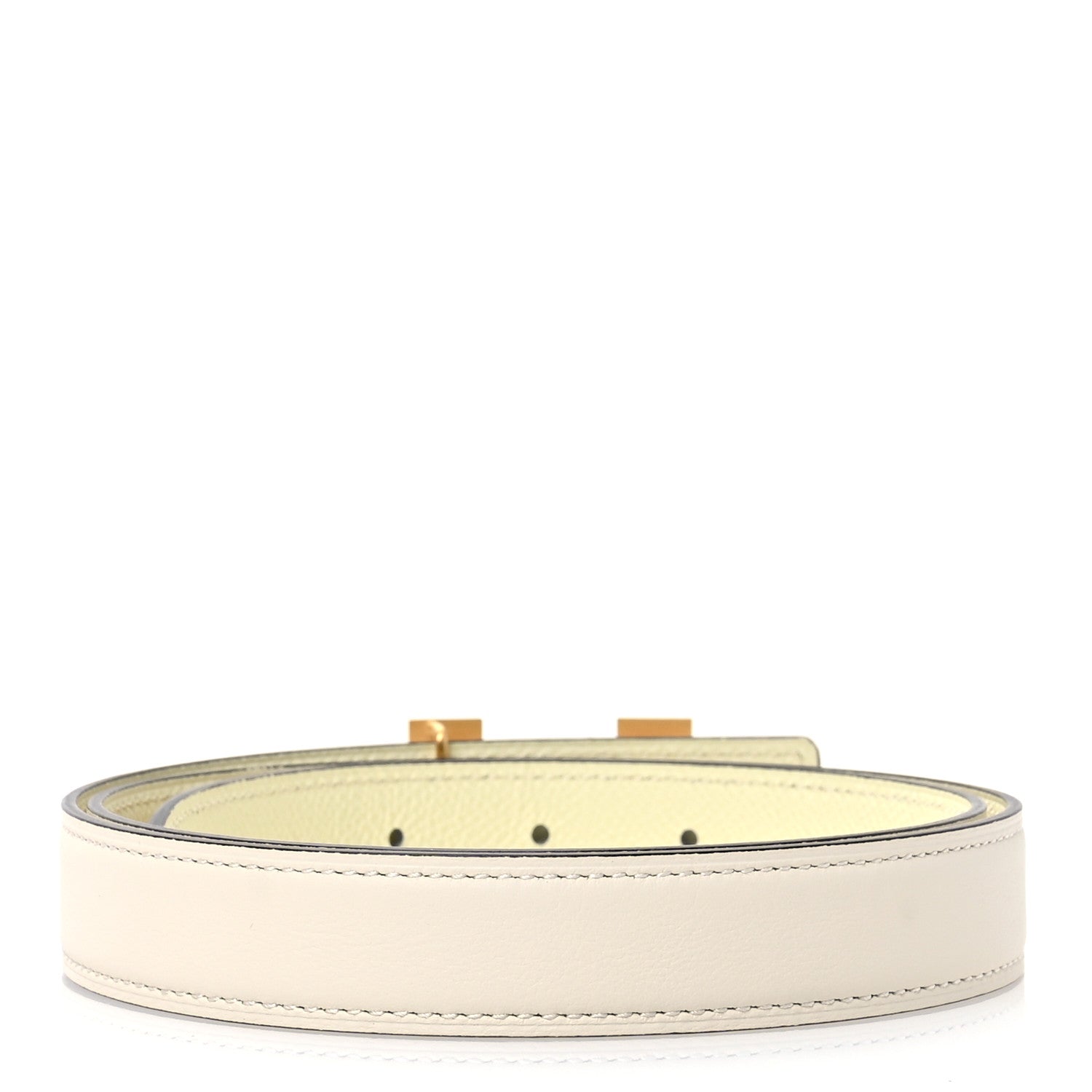 Hermes Swift Epsom 24mm Mini Constance H Belt 85 34 Nata Jaune Milton 2 of 5