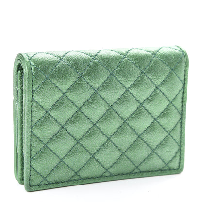 Gucci Laminated Nappa Trapuntata Zumi Card Case Jasmine Green 3 of 8