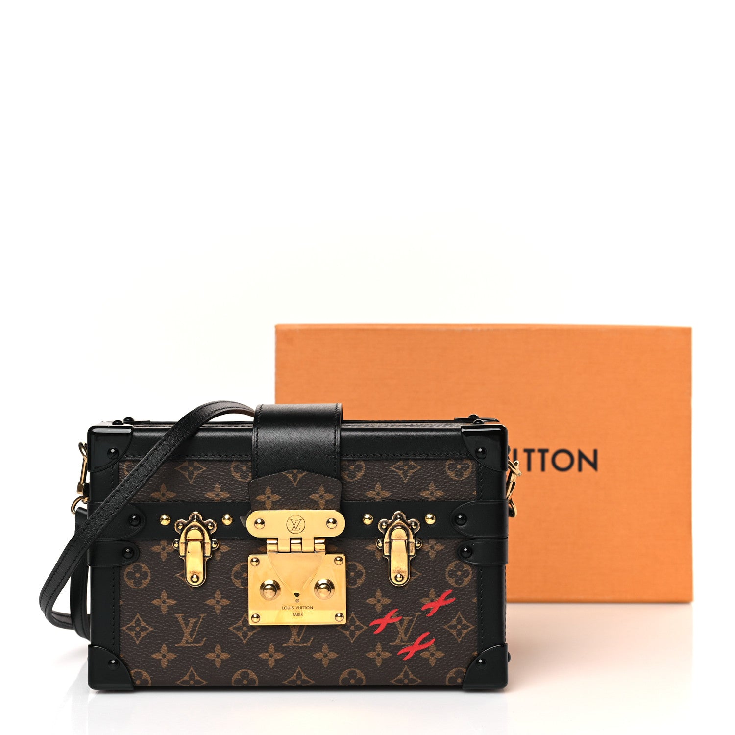 Louis Vuitton Monogram Petite Malle Black 9 of 9