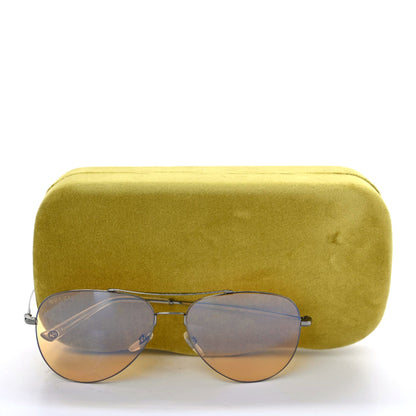 Gucci Metal Aviator GG0500S Sunglasses Yellow 7 of 7