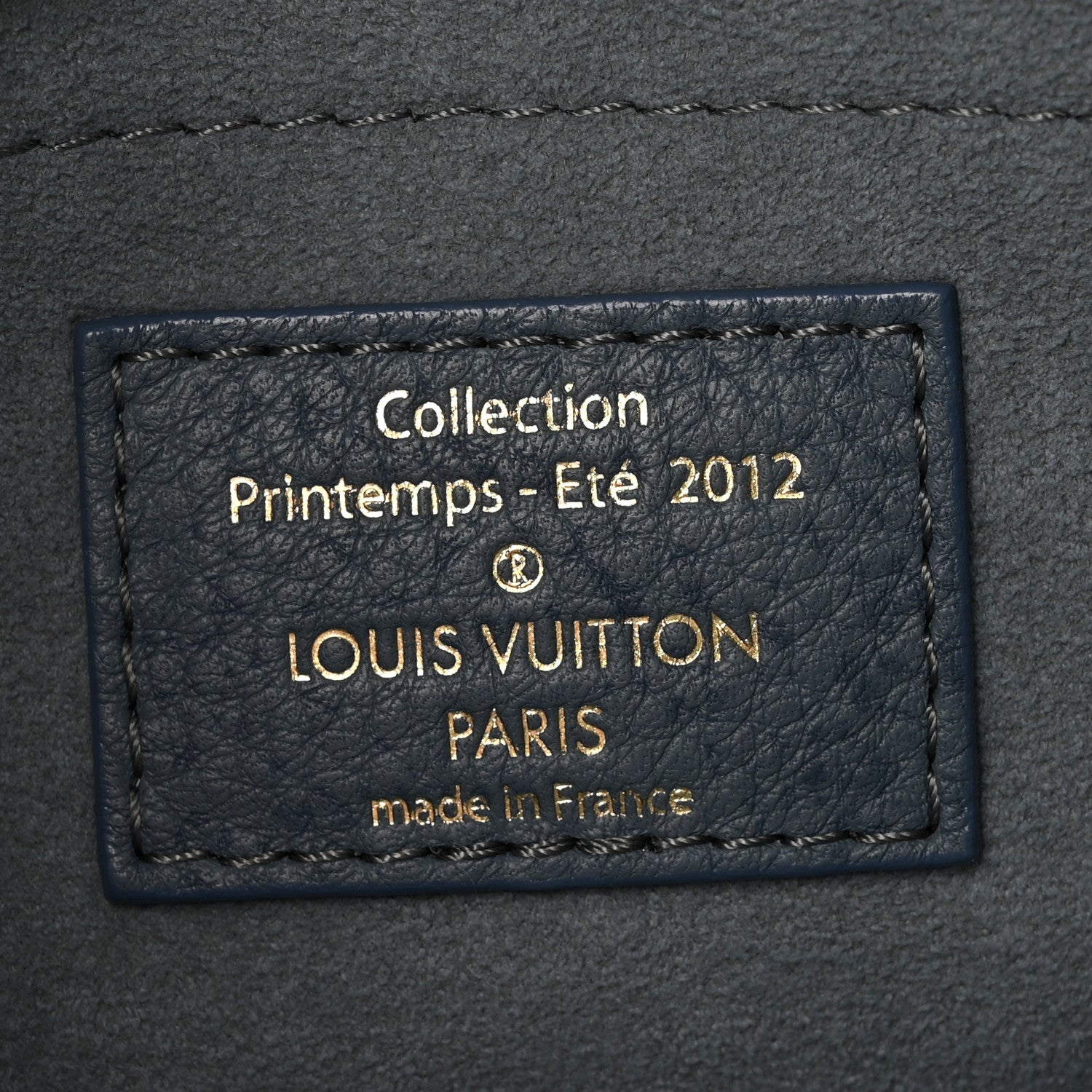 Louis Vuitton Monogram Denim Pochette Round Blue 1843887
