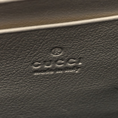 Gucci Vintage Effect Calfskin Matelasse Diagonal Torchon GG Marmont Chain Wallet Mystic White Blue Agata 6 of 9