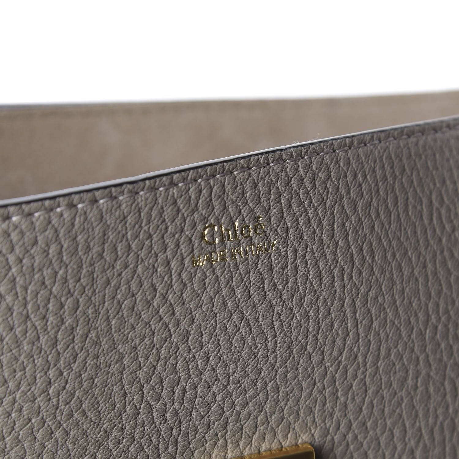 Chloe Grained Lambskin Drew Shoulder Bag Motty Grey 8 of 10