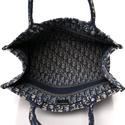 Christian Dior Oblique Medium Book Tote Blue Multicolor 5 of 12